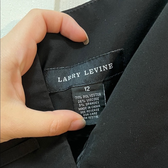Larry Levine Classic Black A-Line Skirt - Picture 2 of 6